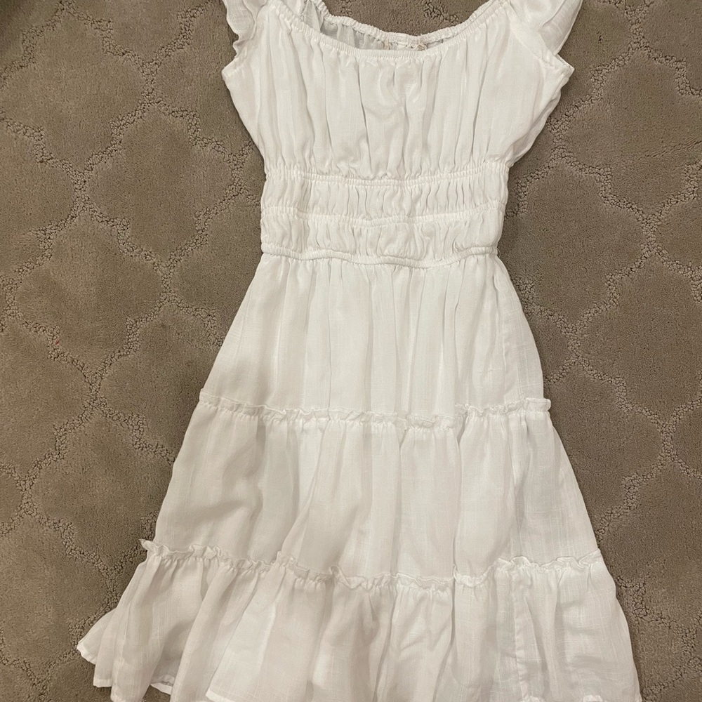 Altar'd State White Asymmetrical Dress